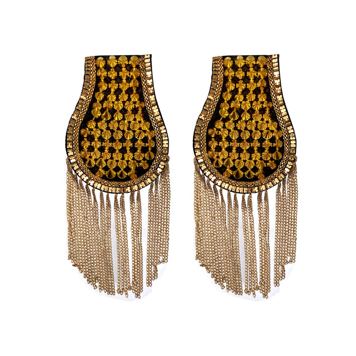 Gold Fringe Epaulets