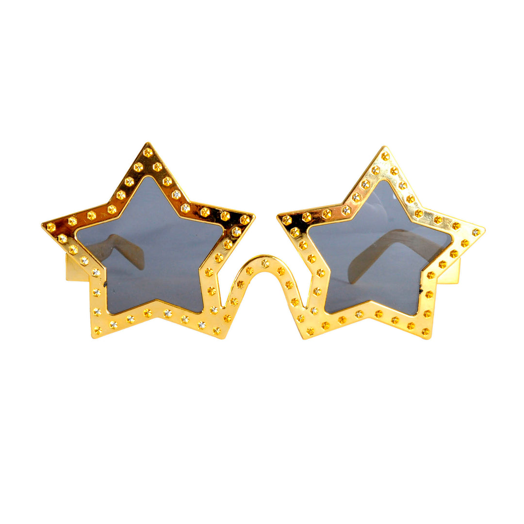 Party Glasses Gold Dots Stars