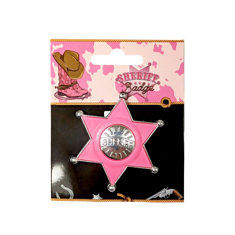 Pink Cowgirl Sheriffs Badge