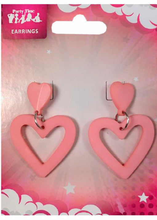 Pink Heart Shape Earrings