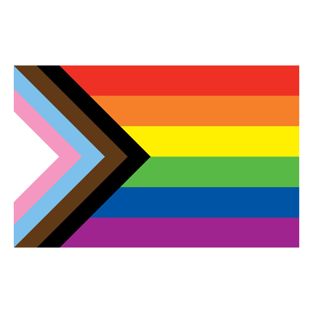 Progress Pride Rainbow Banner Flag
