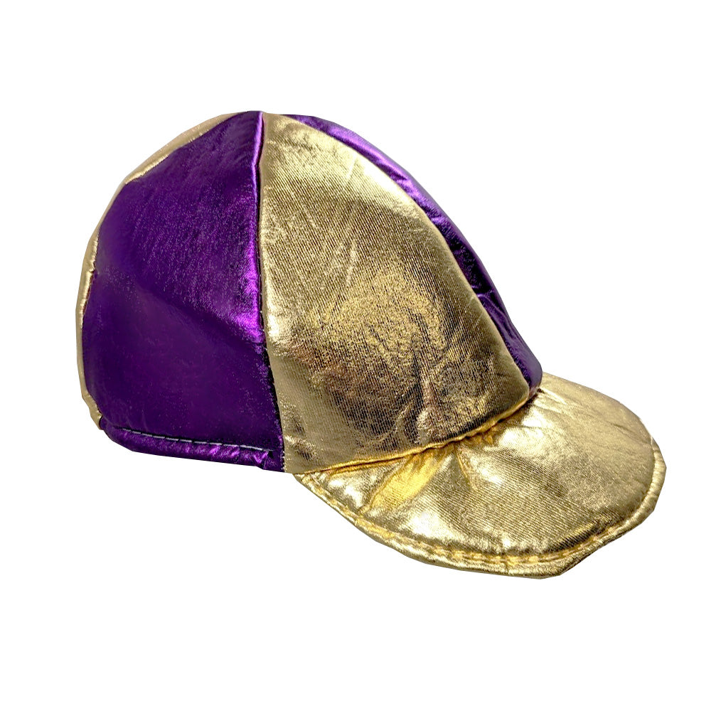 Purple & Gold Jockey Cap