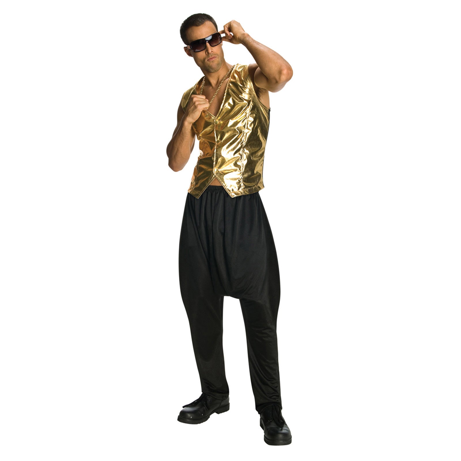 Rapper Gold Vest – Sydney Costume Shop