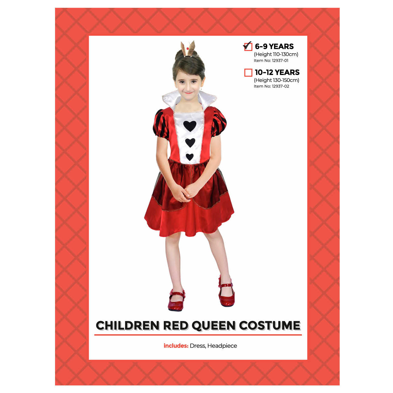 Red Queen Child Costume Sydney Costume Shop