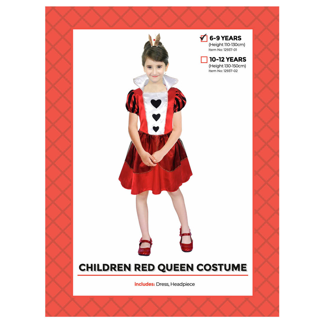 Red Queen Child Costume