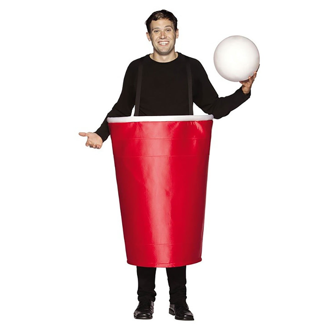 Red Beer Pong Cup Costume