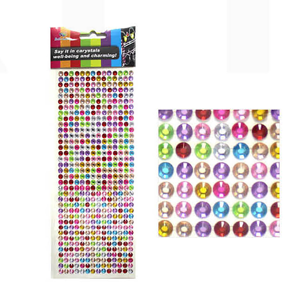 Diamante Rainbow Stickers - Small 0.5cm