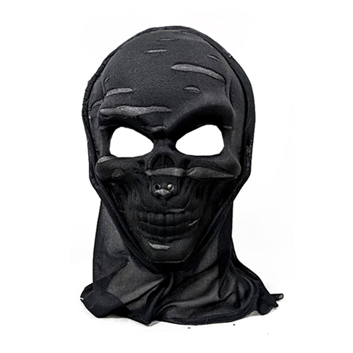 Hooded Tattered Skeleton Mask