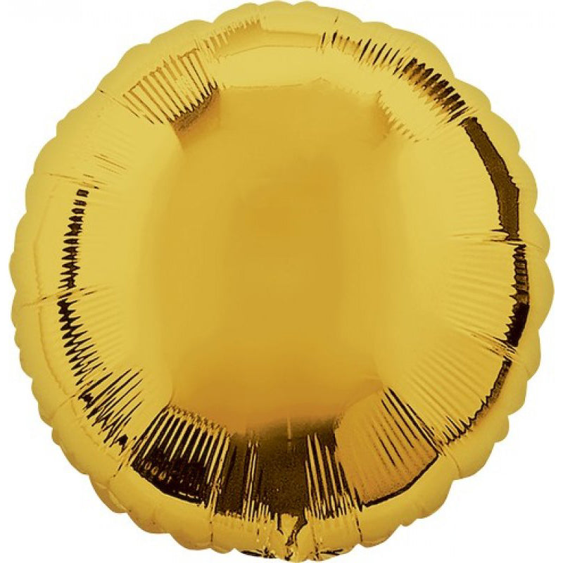 Circle Metallic Gold Foil Balloon