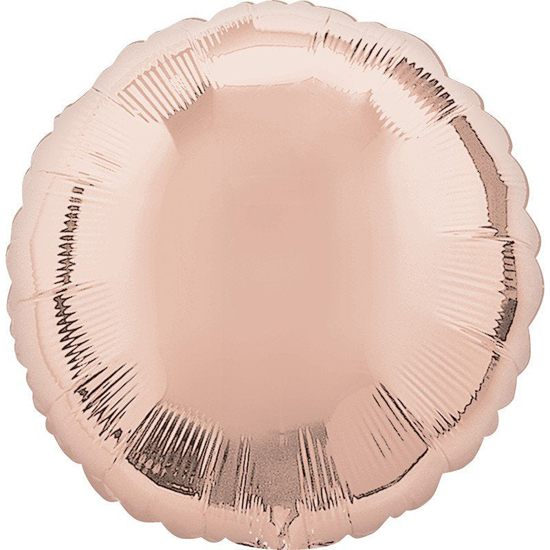 Circle Rose Gold Foil Balloon