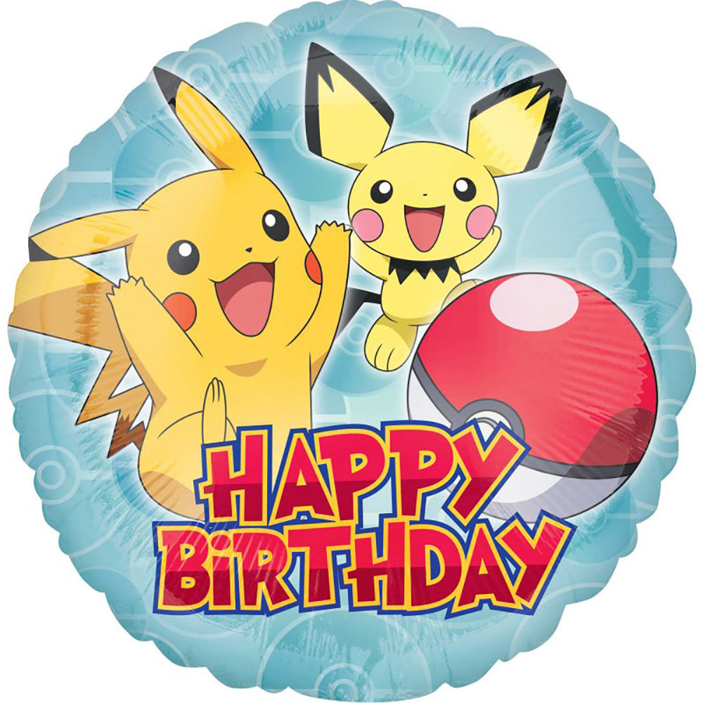 Pokemon Happy Birthday Balloon