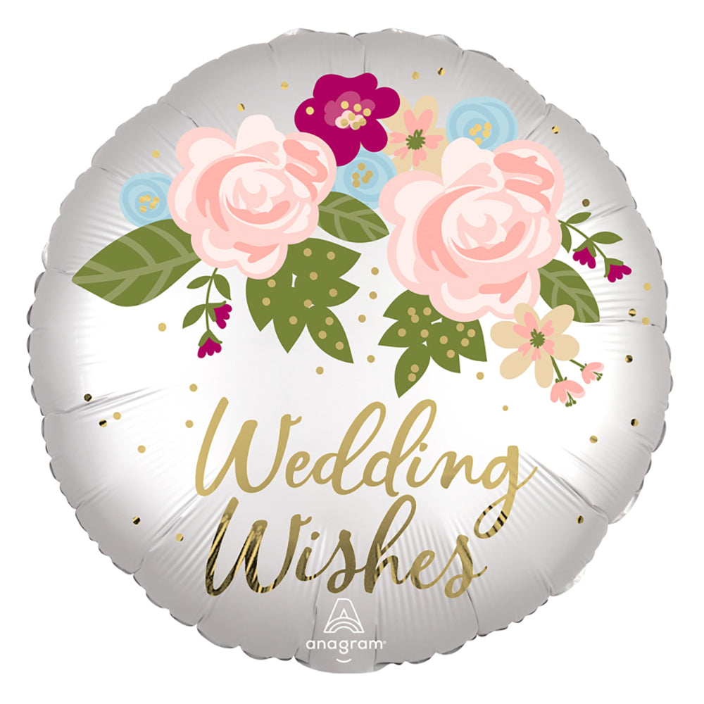 Satin Infused Wedding Wishes Balloon