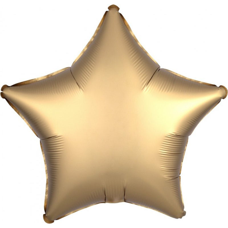 Satin Luxe Gold Sateen Star Foil Balloon