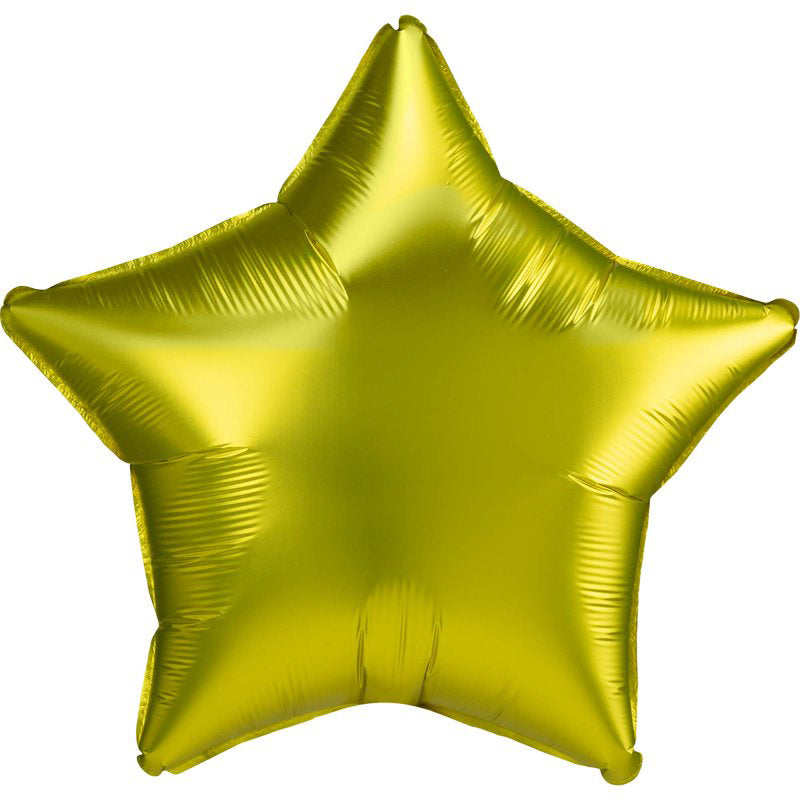 Satin Luxe Lemon Star Foil Balloon