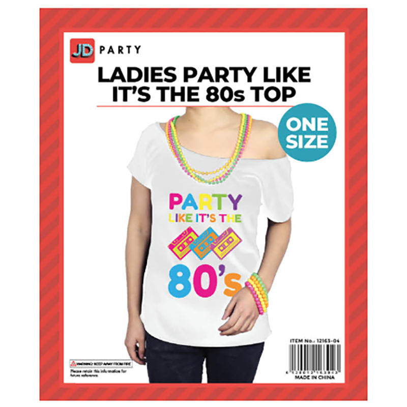 80's Womens T-Shirt - Party Like Its The 80s