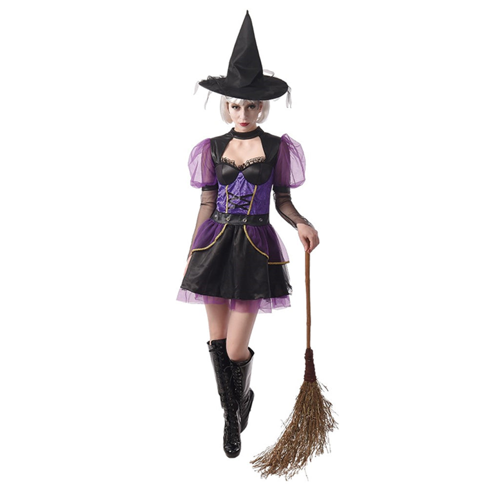 Adult Purple Witch Hat Dress