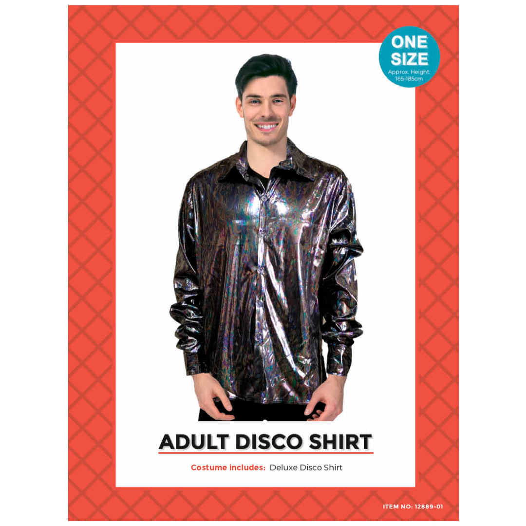Adult Disco Shirt Black