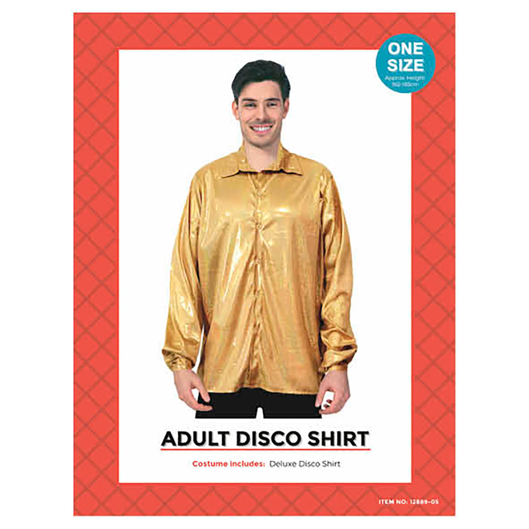 Adult Disco Shirt Gold