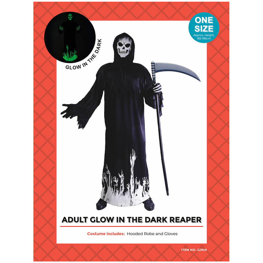 Adult Glow in the Dark Grim Reaper Costume