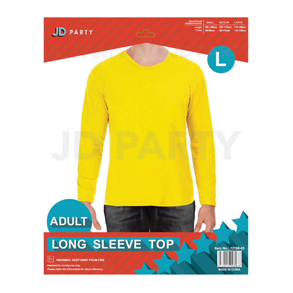 Adult Yellow Long Sleeve Top