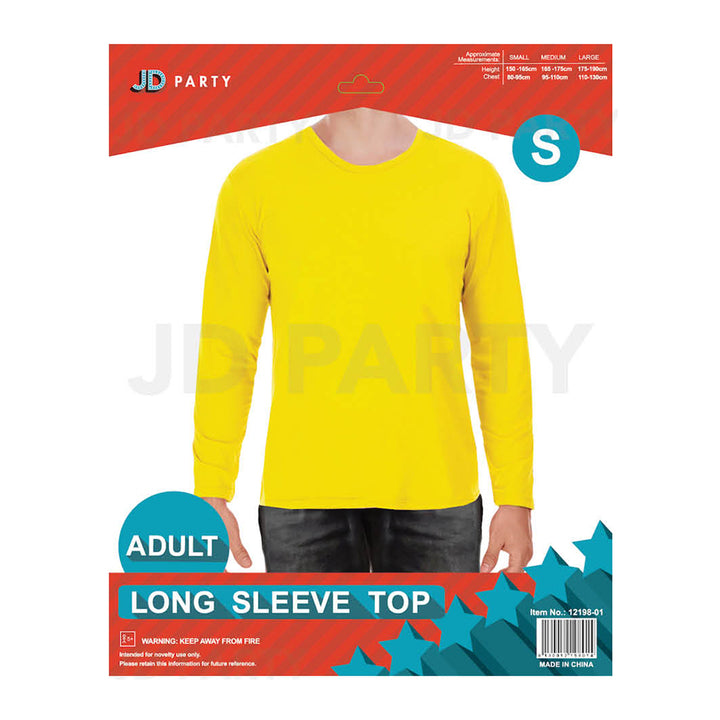 Adult Yellow Long Sleeve Top