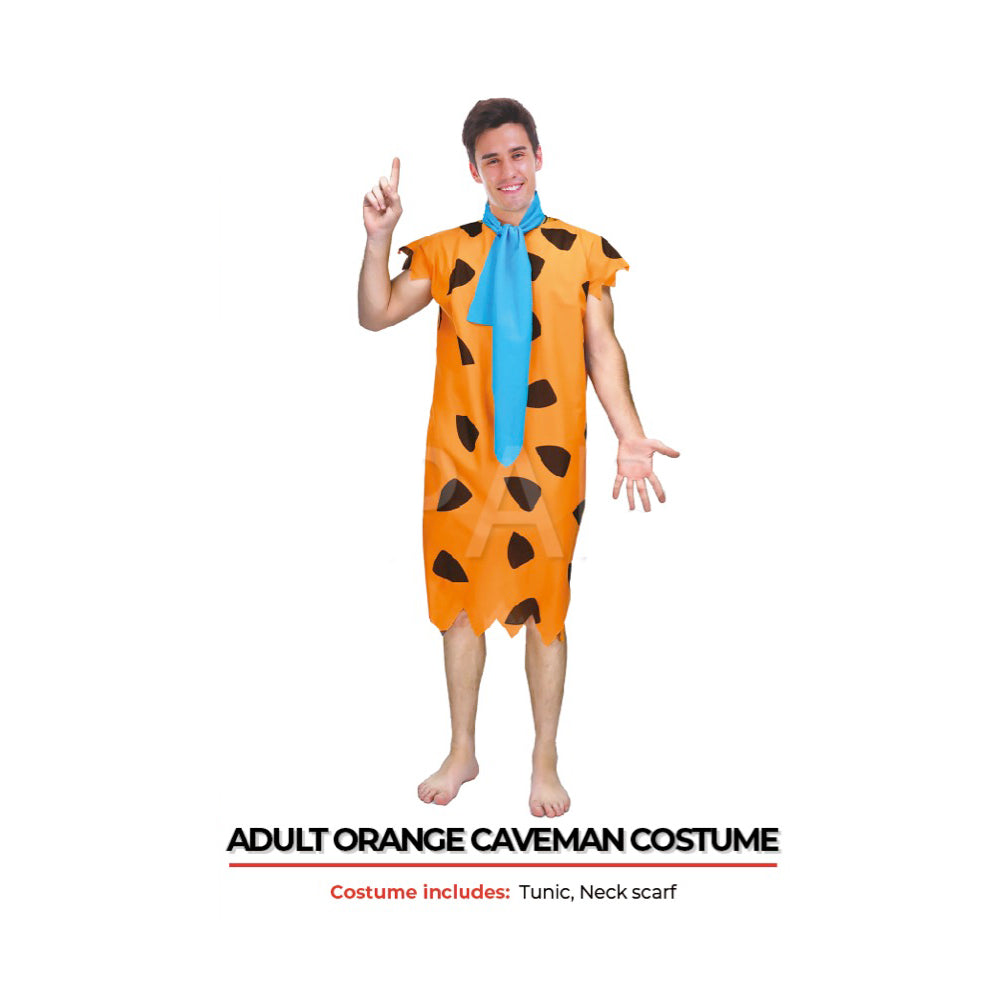 Adult Orange Caveman Costume