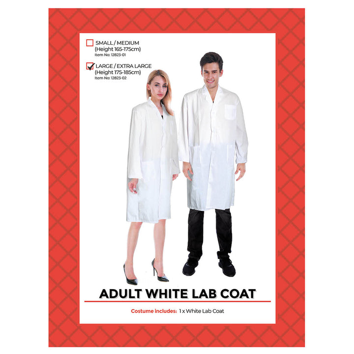 Adult White Doctor Lab Coat Costume