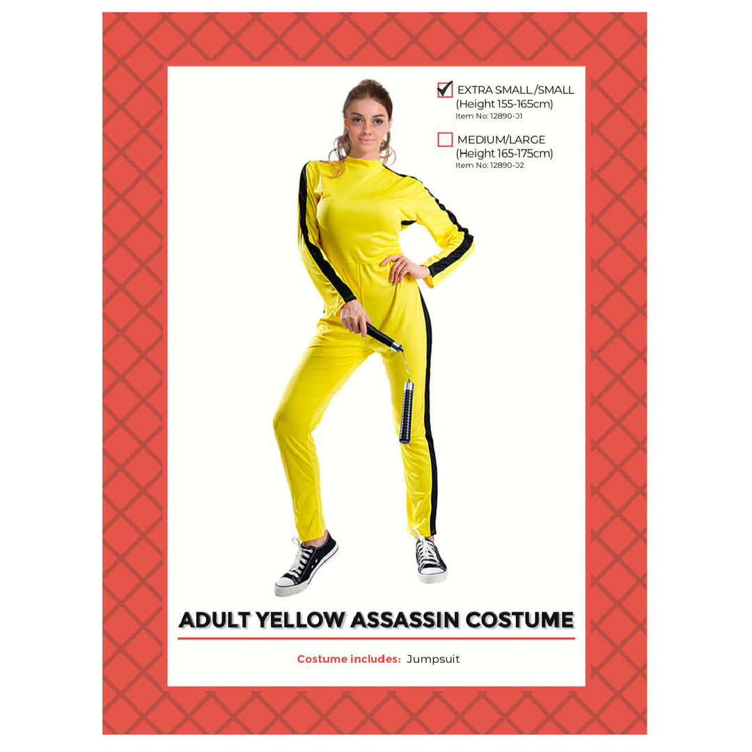 Adult Yellow Assassin Costume