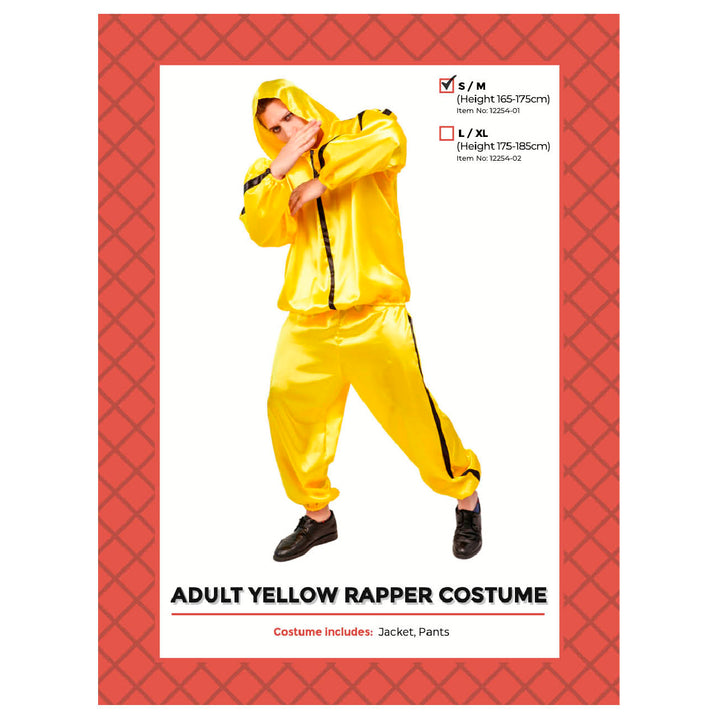 Yellow Rapper Costume Ali G