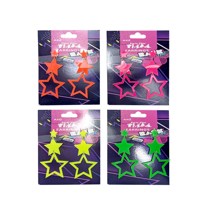 80's Star Earrings