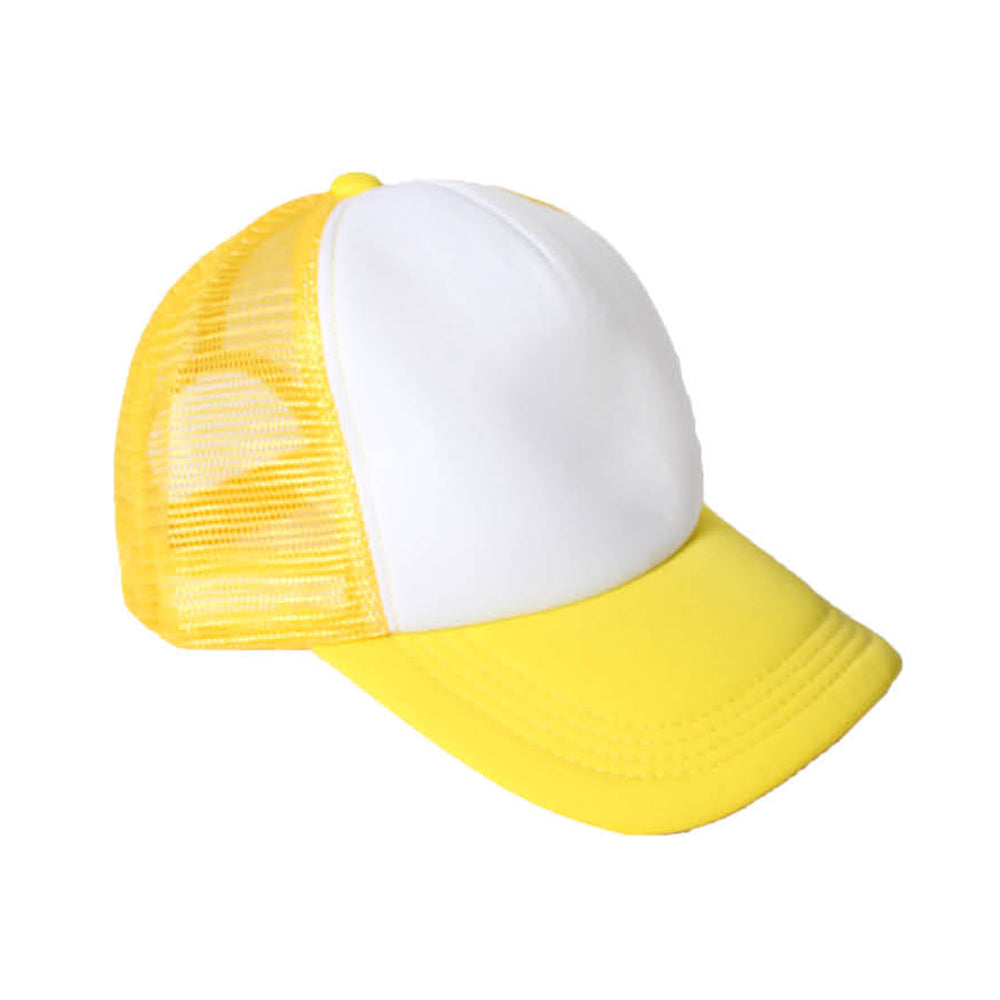 Yellow Trucker Cap with White Front