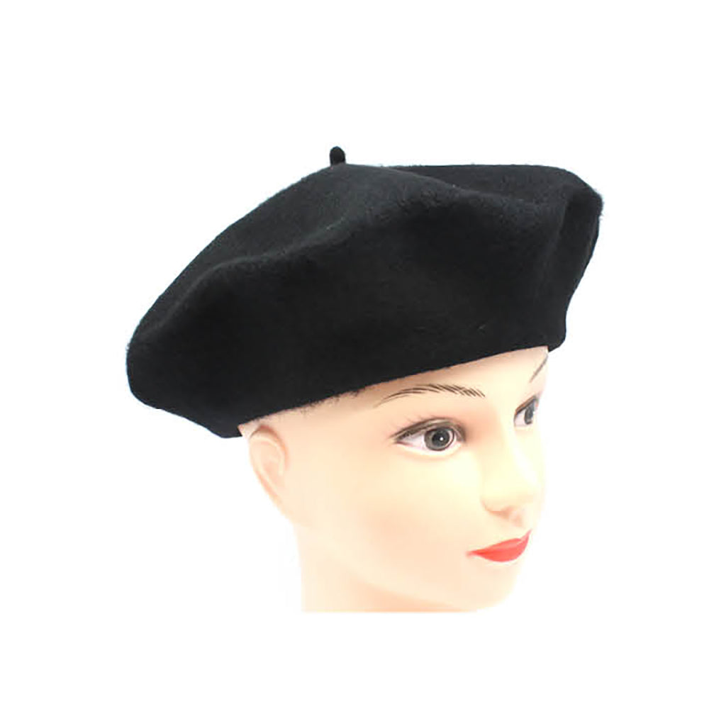 Beret Hat Black