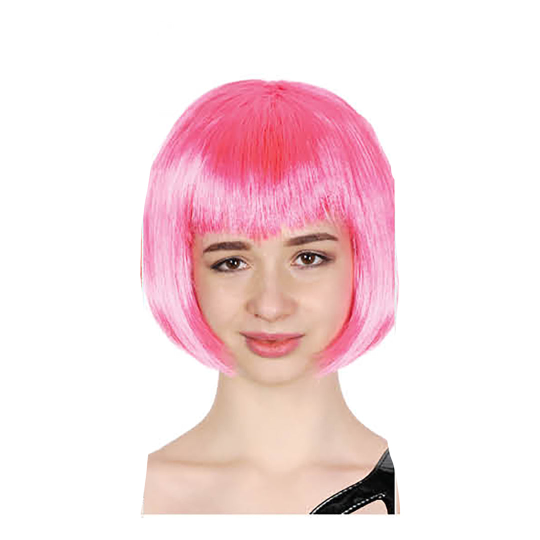 Bob Wig Hot Pink