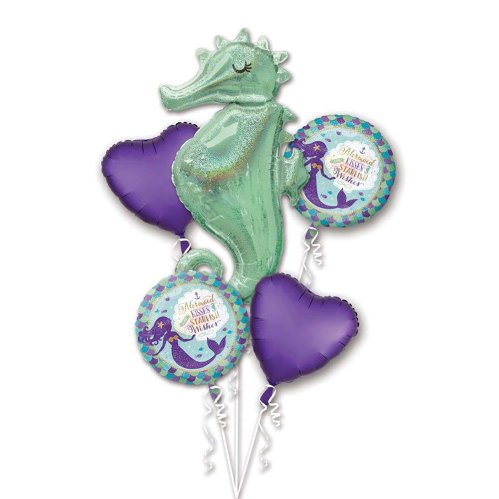 Mermaid Wishes Seahorse Balloon Bouquet