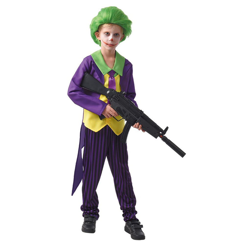 Boys Crazy Clown Joker Costume