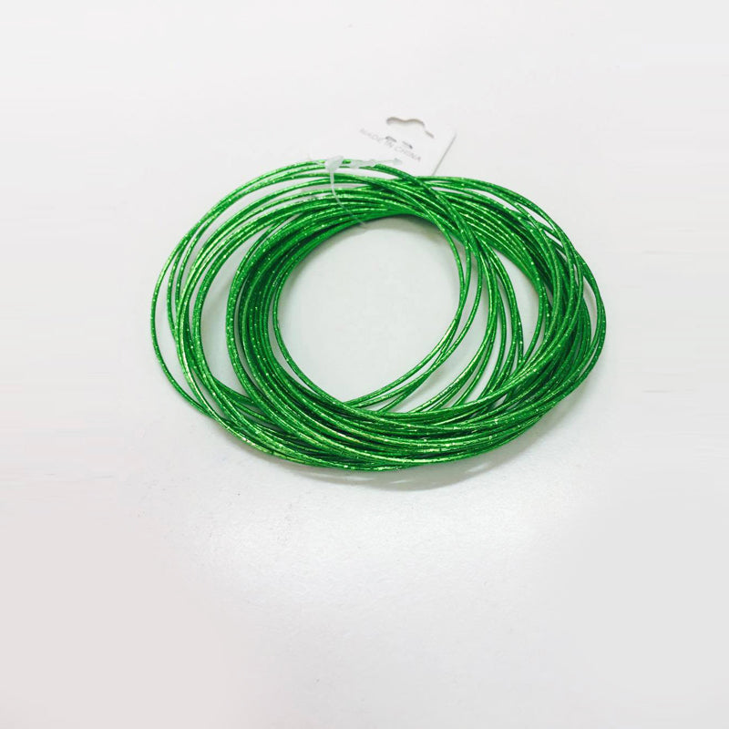 Metal Wire Bracelet - Green