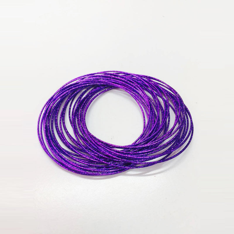Metal Wire Bracelet - Purple