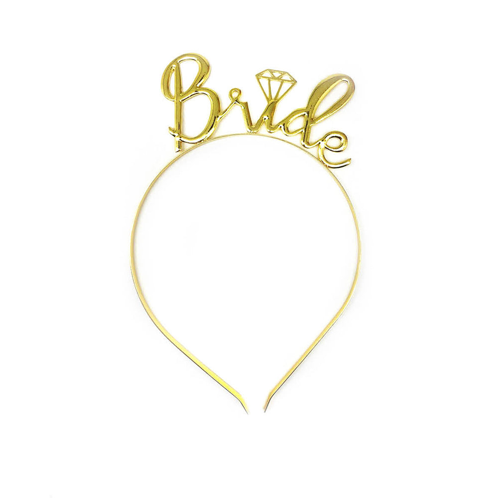 Hen's Bride To Be Headband - Gold