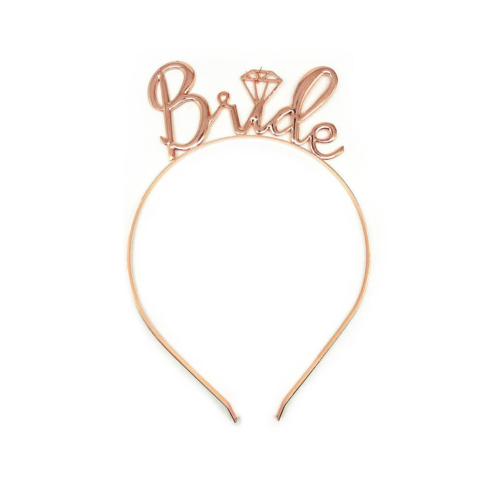 Hen's Bride To Be Headband - Rose Gold