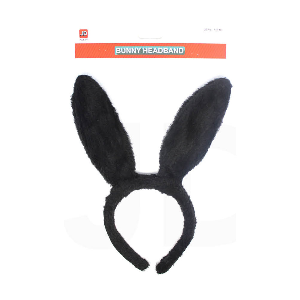 Black Bunny Ears Headband