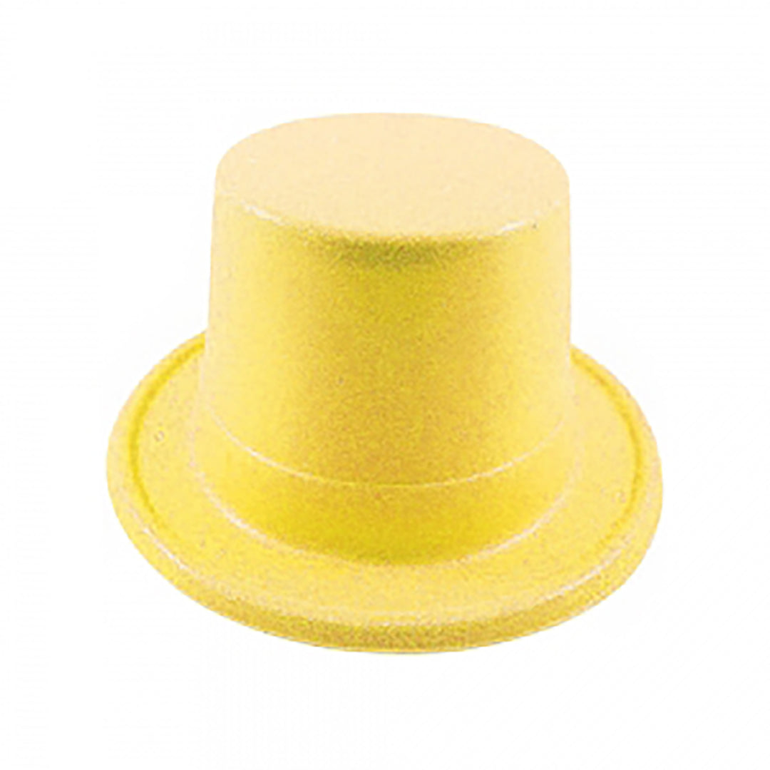 Candy Glitter Top Hat, Yellow