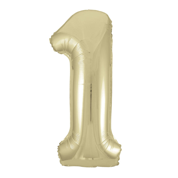 Champagne Giant Number 1 Foil Balloon