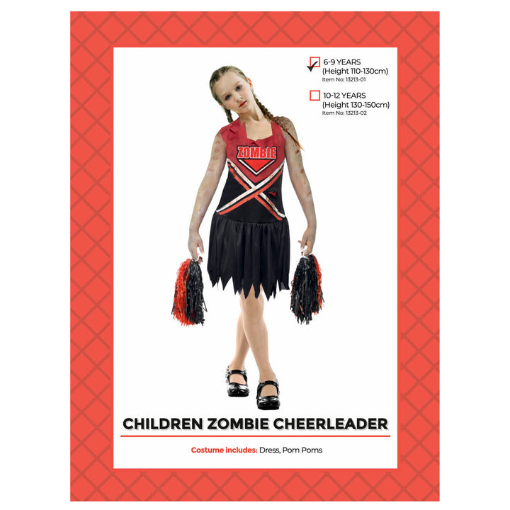 Children Zombie Cheerleader Costume