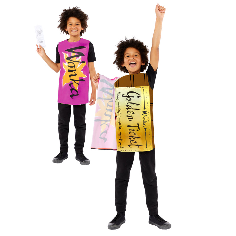 Charlie & The Chocolate Factory Golden Ticket Kids Costume