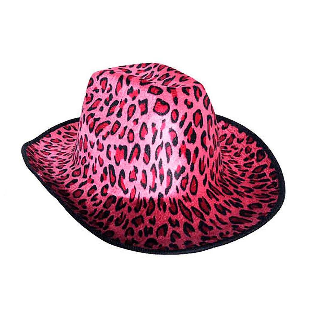 Cowboy Hat - Pink Leopard