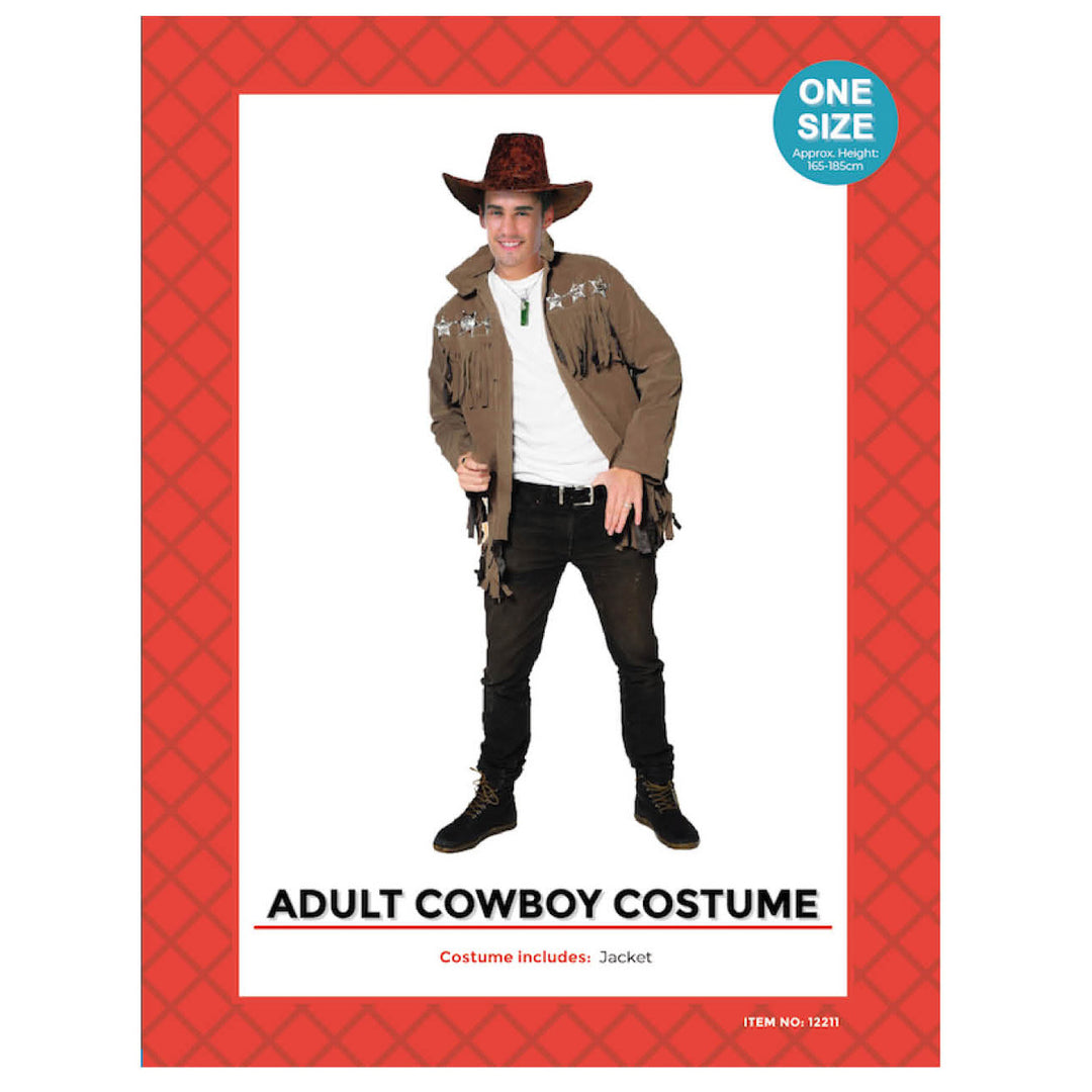 Cowboy Silverstar Fringed Jacket Costume