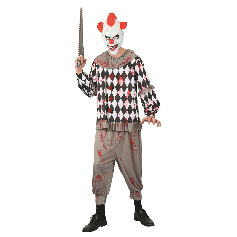 Creepy Harlequin Clown Costume