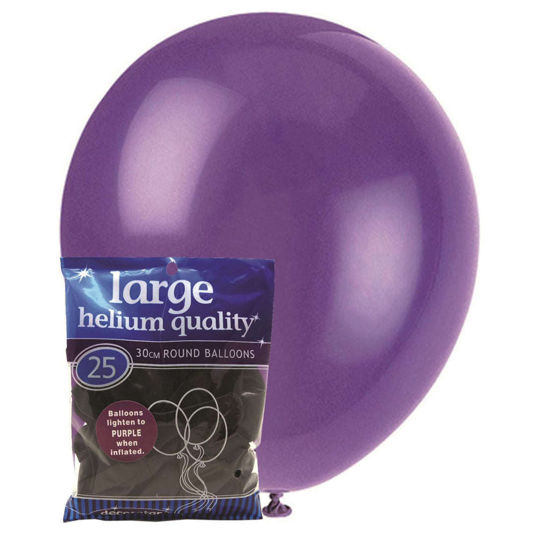 Decorator Purple Latex Balloons, Pack of 25