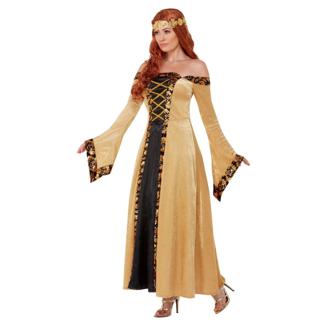 Deluxe Medieval Countess Costume, Gold