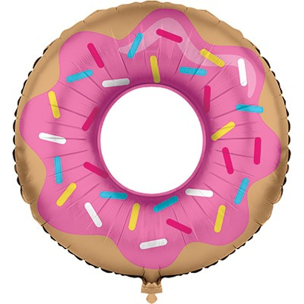 Donut Time Shape Foil Balloon